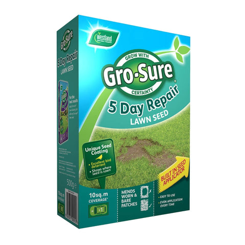 Westland Gro-Sure 5 Day Repair Lawn Seed 10m²